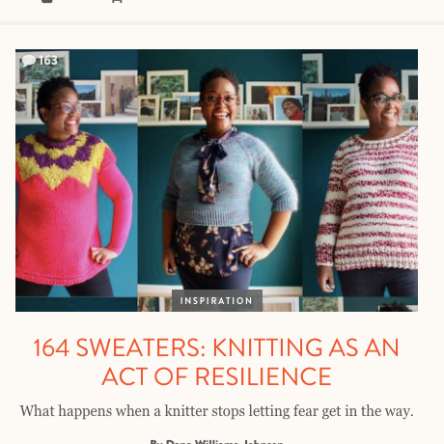 Knitting as an act of Resilience