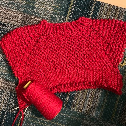 red Trefann sweater
