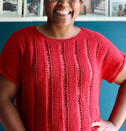 Denis Top made with Berroco Maya