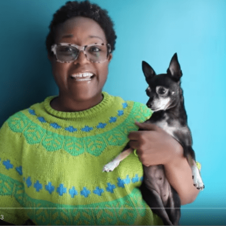 Dana and Jellybean on the video blog