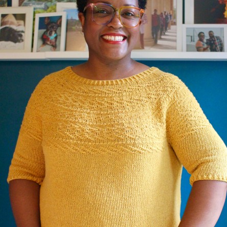 DWJ in her Elorie sweater