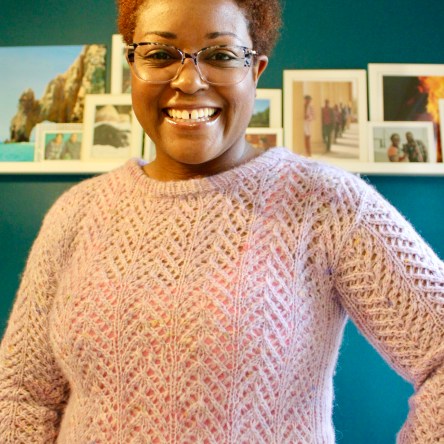 DWJ in the Bonebone sweater