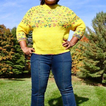 DWJ in the Ali's Sweater