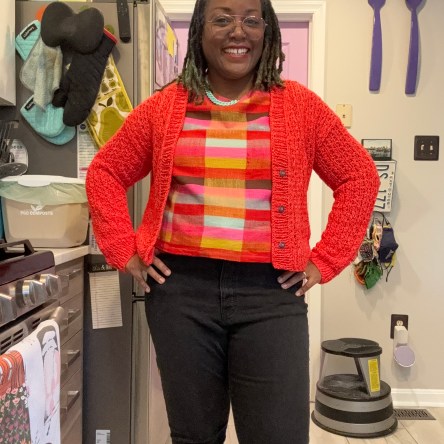 DWJ in the Corran Cardigan