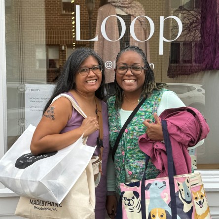 DWJ and Kanitta in front of Loop